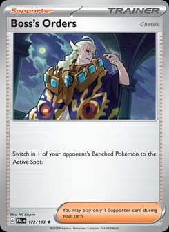 Boss's Orders card in English