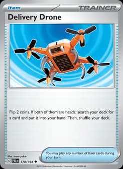Delivery Drone card in English