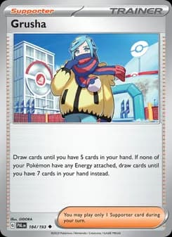 Grusha card in English