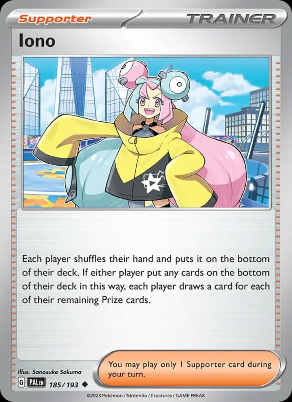 Iono card in English