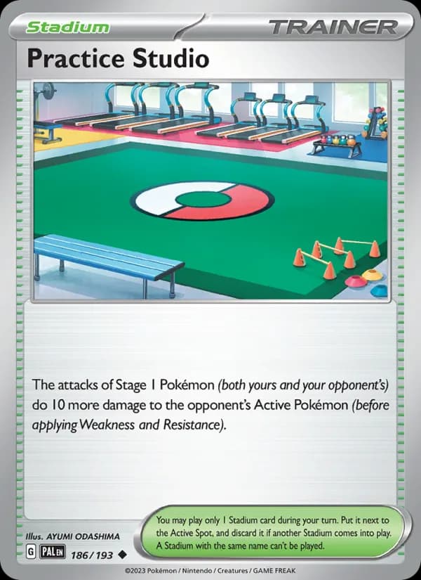 Practice Studio card in English
