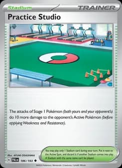 Practice Studio card in English