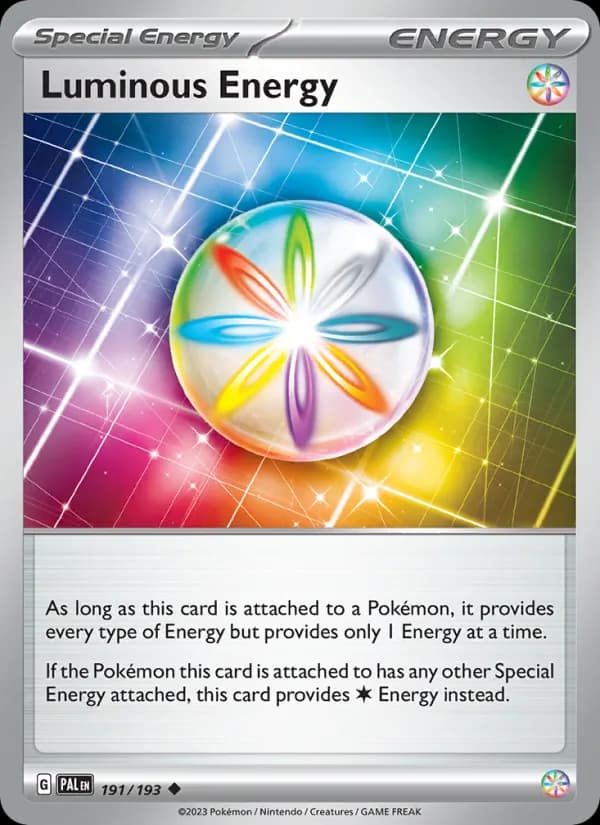 Luminous Energy card in English