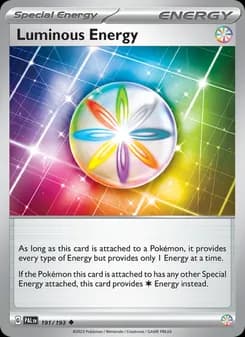 Luminous Energy card in English