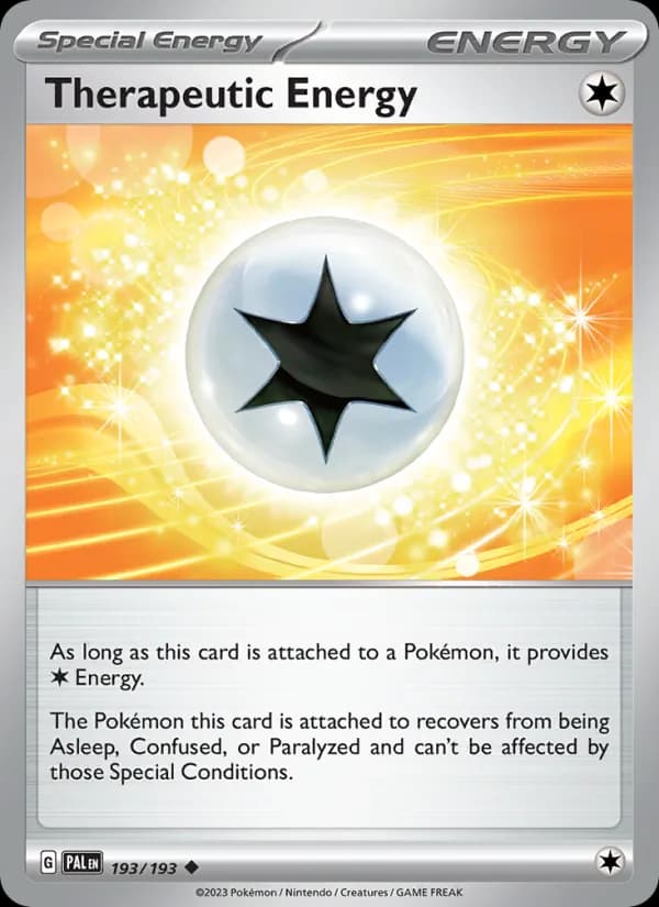 Therapeutic Energy card in English