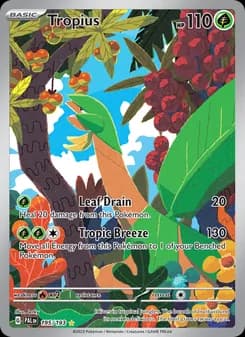 Tropius card in English