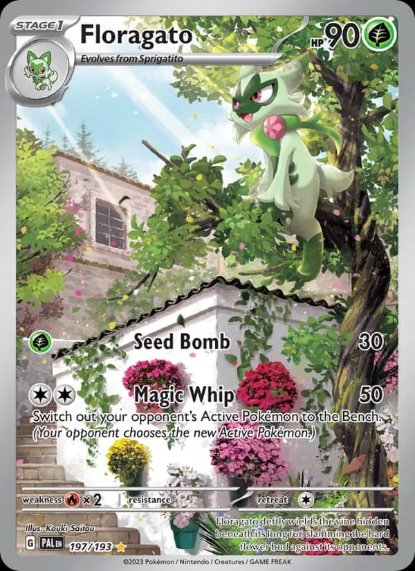 Floragato card in English