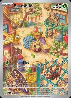 Bramblin card in English