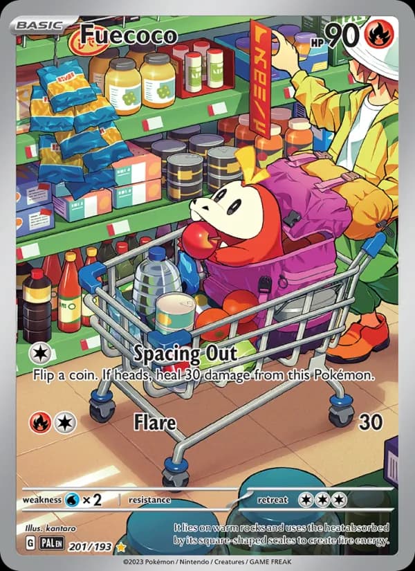 Fuecoco card in English