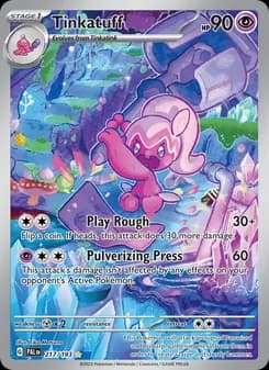 Tinkatuff card in English
