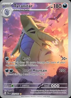 Tyranitar card in English