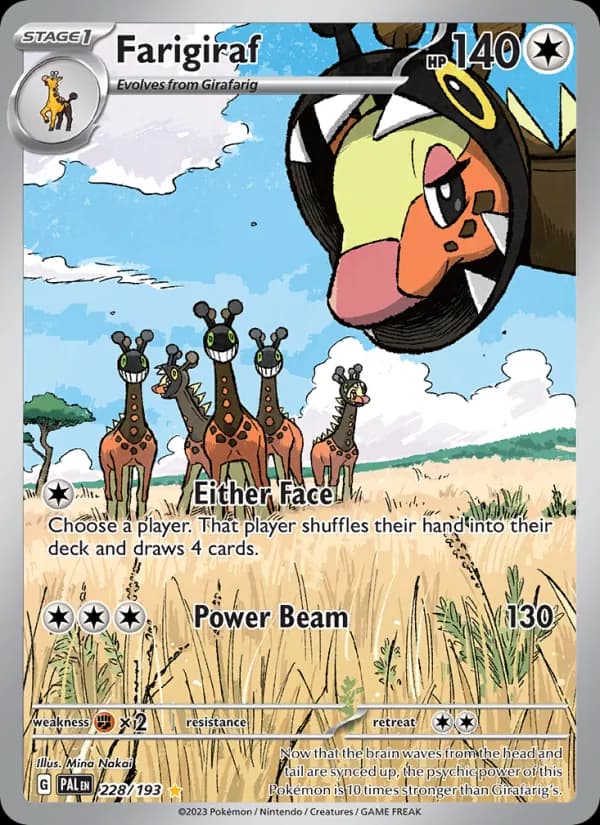 Farigiraf card in English