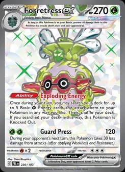 Forretress ex card in English