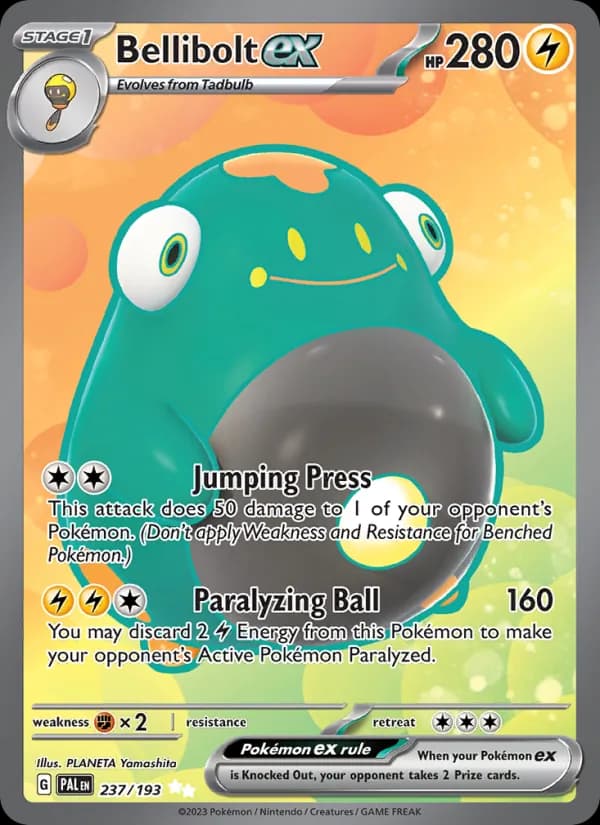 Bellibolt ex card in English