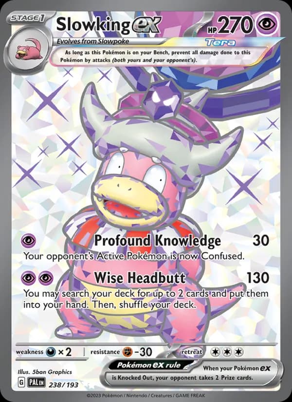 Slowking ex card in English