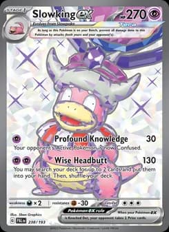 Slowking ex card in English