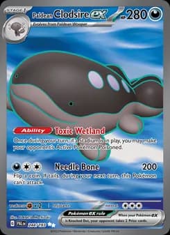 Paldean Clodsire ex card in English