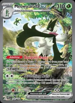 Meowscarada ex card in English