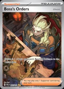 Boss's Orders card in English