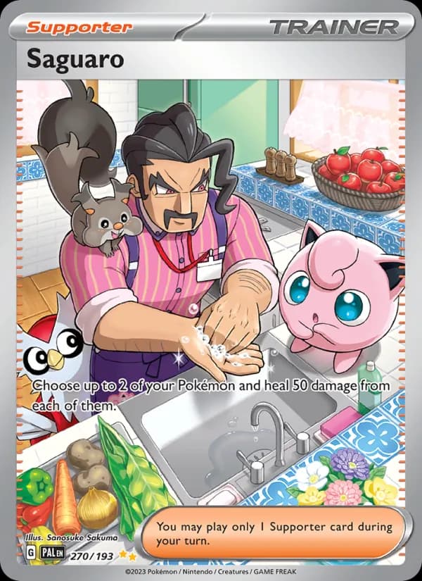 Saguaro card in English