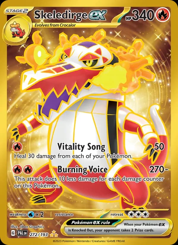 Skeledirge ex card in English
