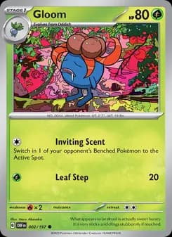 Gloom card in English