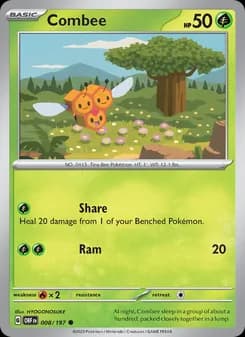 Combee card in English