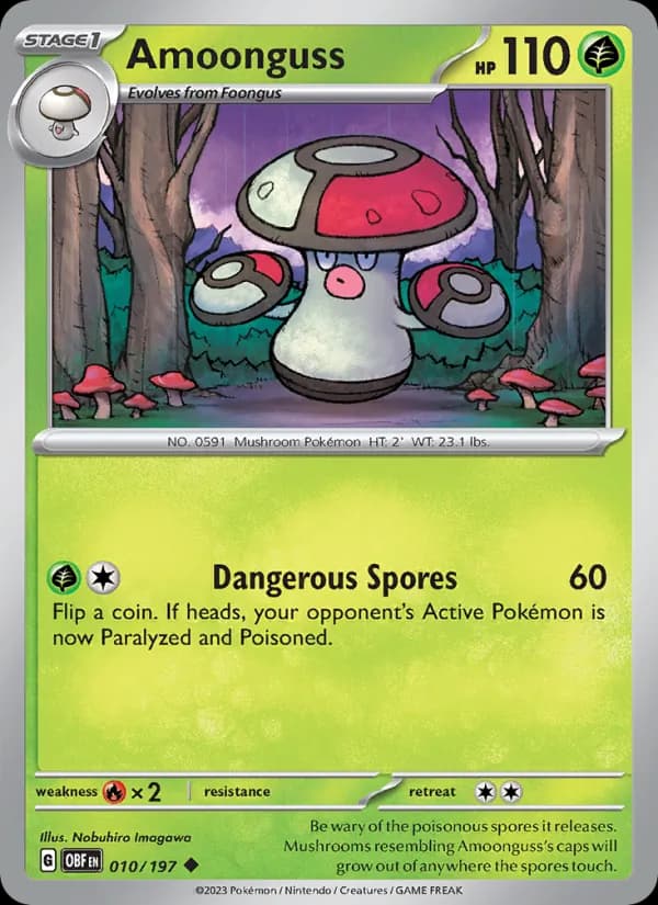 Amoonguss card in English