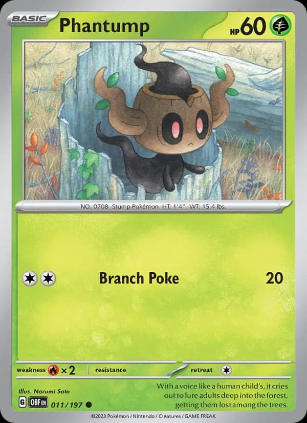 Phantump card in English