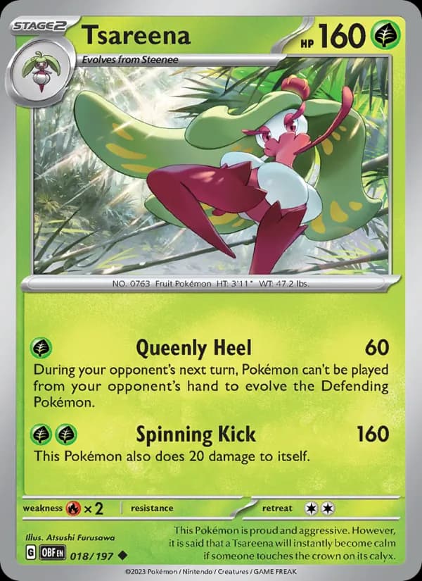 Tsareena card in English