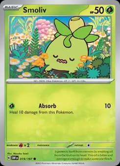 Smoliv card in English