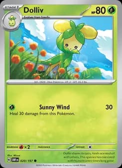 Dolliv card in English