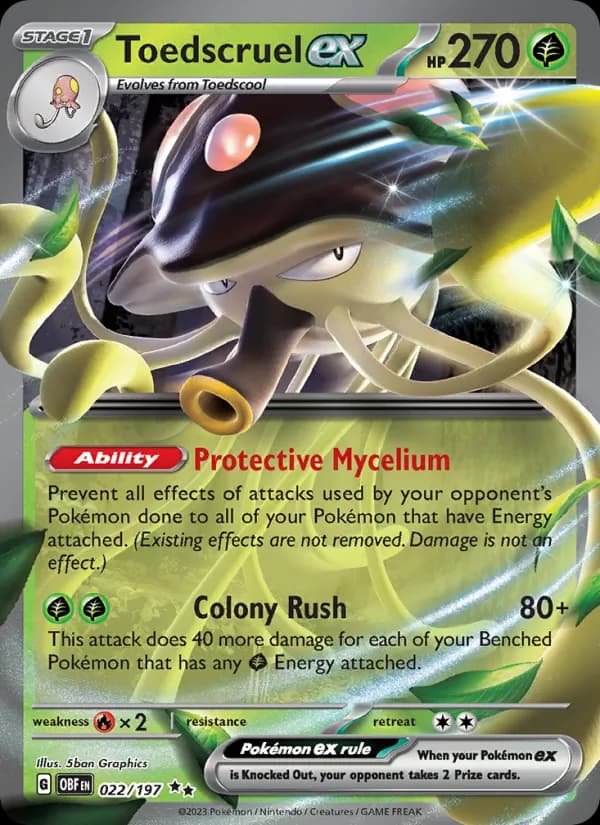 Toedscruel ex card in English