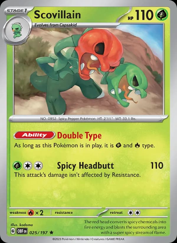 Scovillain card in English
