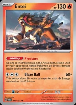 Entei card in English