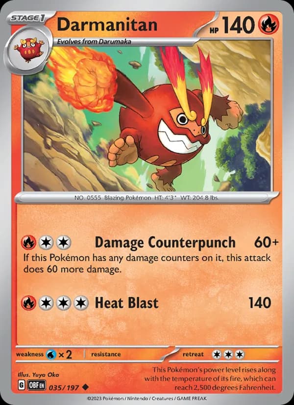 Darmanitan card in English