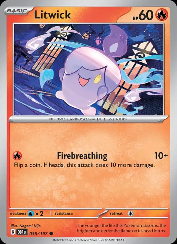 Litwick card in English