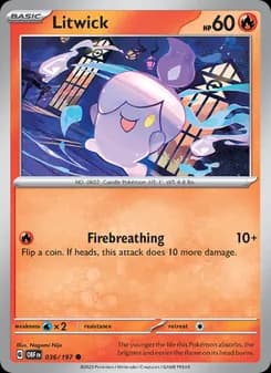 Litwick card in English