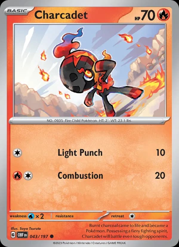 Charcadet card in English
