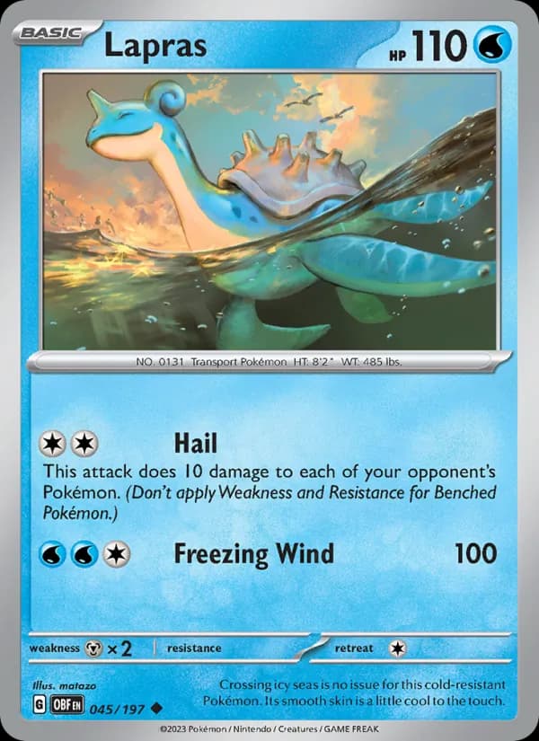 Lapras card in English