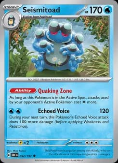 Seismitoad card in English