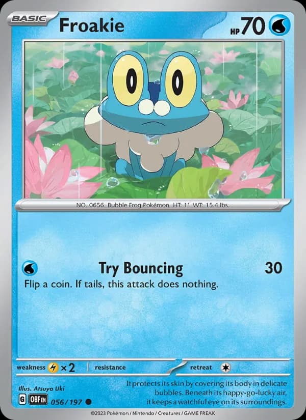 Froakie card in English