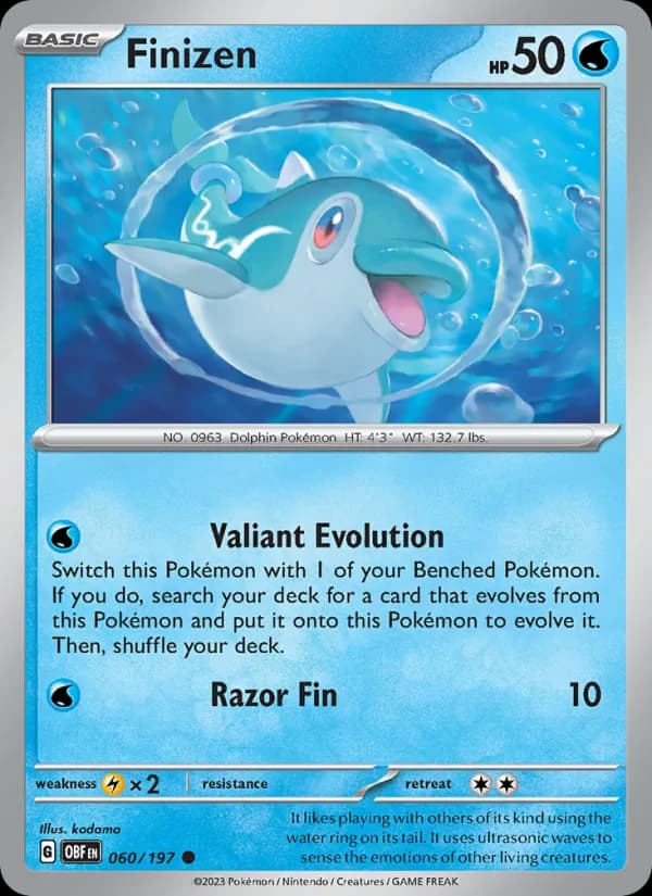 Finizen card in English