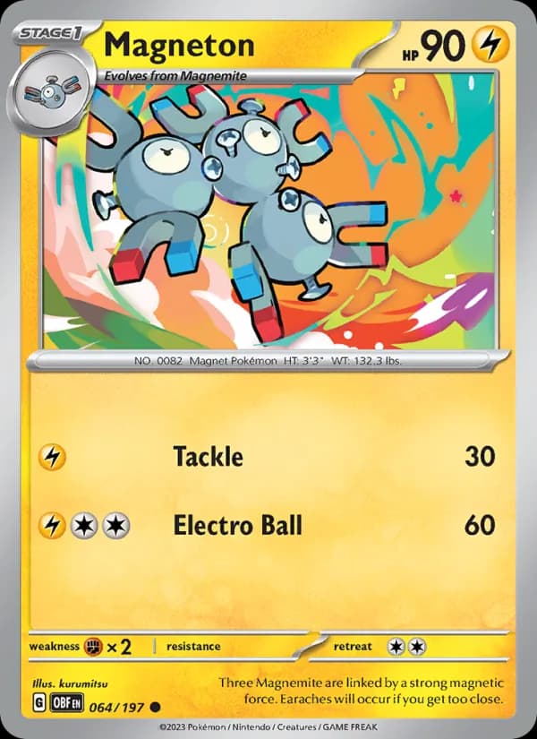Magneton card in English