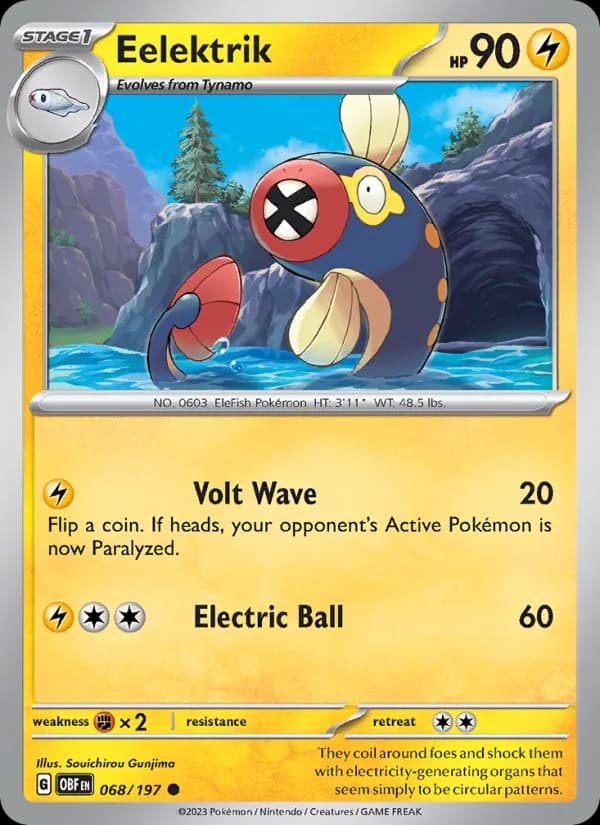 Eelektrik card in English