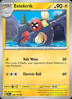 Eelektrik card in English