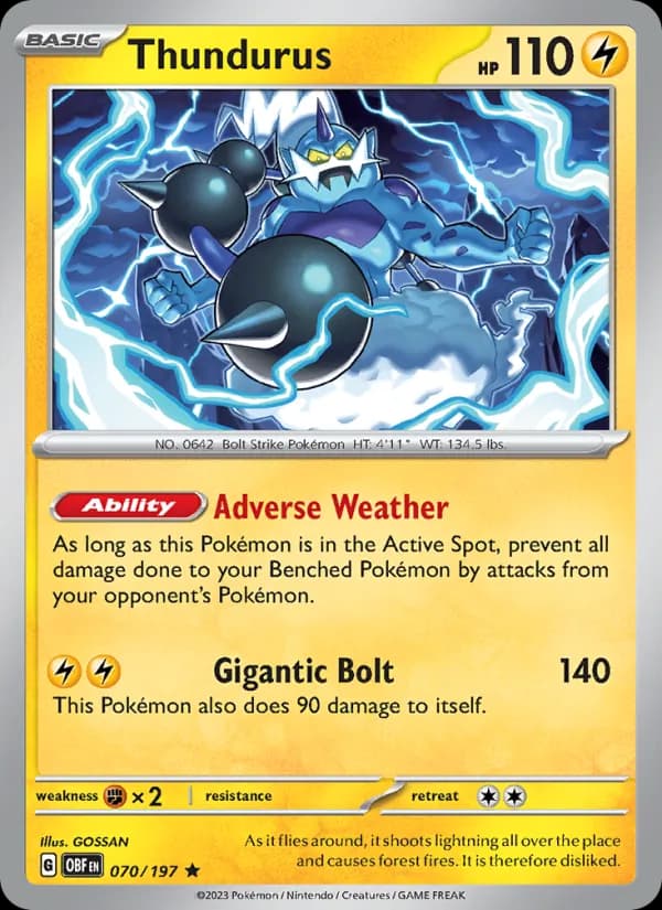 Thundurus card in English