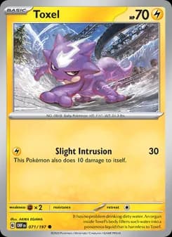 Toxel card in English