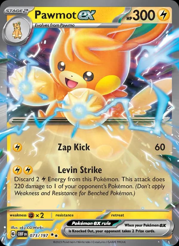 Pawmot ex card in English