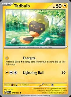 Tadbulb card in English